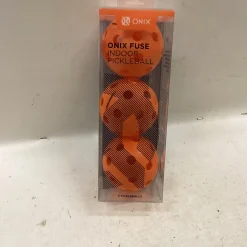 Used ONIX FUSE INDOOR 3 PACK Pickleball Balls