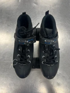 Used PACER GTX500 Senior Roller Quad Skates Black Senior 8