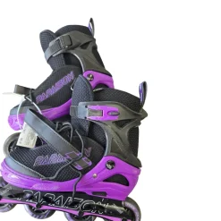 Used PAPAISON INLINE SKATES SIZE 5-7.5 Senior Rec Fitness Skates Purple Adjustable