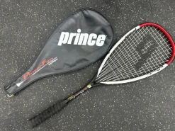 Used Prince POWER FAN FLEX Adult Squash Racquet Black And White Unknown
