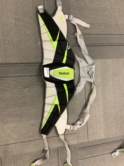 Used Reebok 3K Lacrosse Rib Pads Black SM