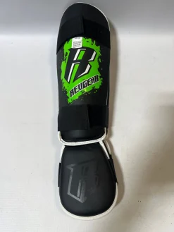 Used RevGear Martial Arts Shin Pads Green LG
