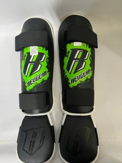 Used RevGear Martial Arts Shin Pads Black Youth