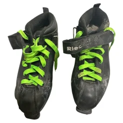 Used Riedell DART Junior Roller Quad Skates Black Junior 05