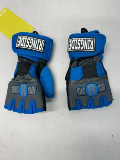Used Ringside Martial Arts Gloves Grey And Royal Blue SM