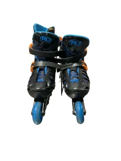 Used RollerDerby BLUE/ORANGE INLINE Junior Aggressive Skates Black Junior 02