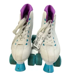 Used RollerDerby QUAD SKATES Junior Roller Quad Skates White Junior 05