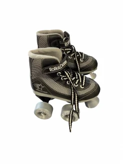 Used RollerDerby QUADS Child Roller Quad Skates Black Youth 12.5