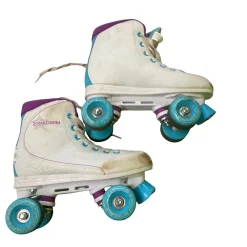 Used RollerDerby ROLLER STAR 600 Senior Roller Quad Skates White Senior 7
