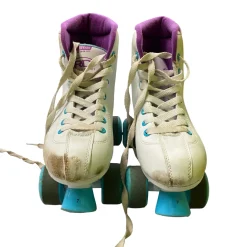 Used RollerDerby ROLLER STAR 600 Senior Roller Quad Skates White Senior 7