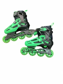 Used RollerDerby SIZE 3-6 Junior Rec Fitness Skates Black Adjustable