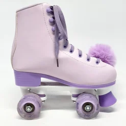 Used RUTHFOT Senior Roller Quad Skates Purple Senior 6.5