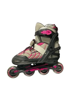 Used Schwinn BLK/PINK SKATES Racing Inline Skates Black Senior 6.5