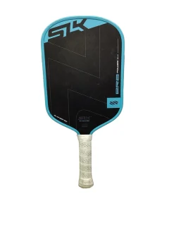 Used SLK ERA POWER Pickleball Racquet Black And Sky Blue