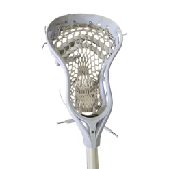Used String King COMPLETE LACROSSE ATTACK STICK Men Atk/Mid Complete Stick White