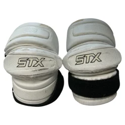 Used STX 360+ ELBOWS Lacrosse Arm Pads/Guards White Senior