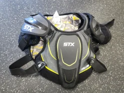 Used STX 200+ Lacrosse Shoulder Pads Grey LG