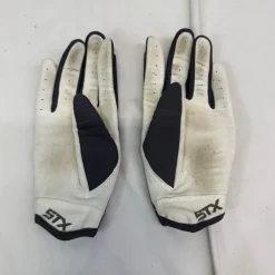 Used STX BREEZE Lacrosse Gloves Womens Grey SM