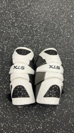 Used STX CELL II Lacrosse Arm Pads/Guards White XL