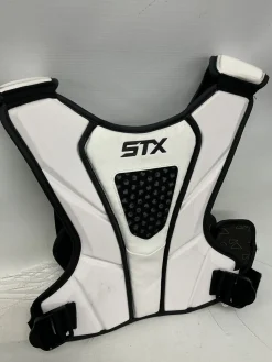 Used STX CELL IV Lacrosse Shoulder Pads White LG