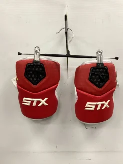 Used STX CELL IV Lacrosse Arm Pads/Guards Red XL