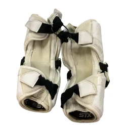 Used STX CELL IV Lacrosse Arm Pads/Guards White Senior