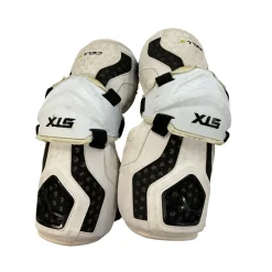 Used STX CELL IV Lacrosse Arm Pads/Guards White Senior