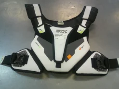 Used STX CELL VI Lacrosse Rib Pads White XL