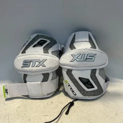 Used STX CELL VI Lacrosse Arm Pads/Guards White MD