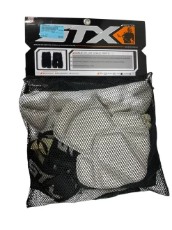 Used STX GOALIE PANTS Lacrosse Shin Guards Black LG