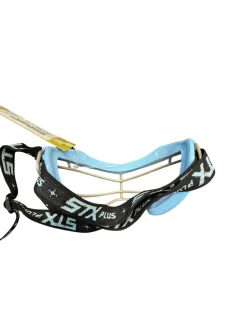 Used STX PLUS GOGGLES Lacrosse Facial Protect Carolina Blue Youth