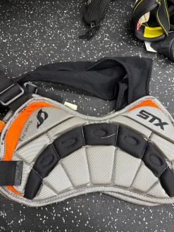 Used STX RIB PAD Lacrosse Rib Pads Grey MD