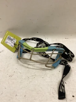 Used STX ROOKIE Lacrosse Facial Protect Green And Royal Blue Senior