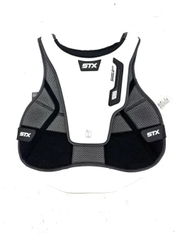 Used STX SHIELD 600 GOALIE LARGE LAX Goalie Chest M White LG