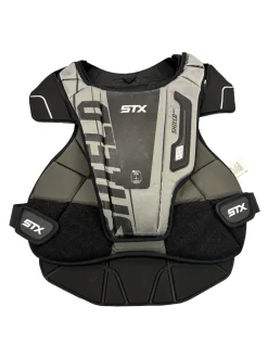 Used STX SHIELD 400 Lacrosse Shoulder Pads Black MD