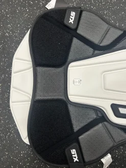 Used STX SHIELD 600 LAX Goalie Chest M White XL