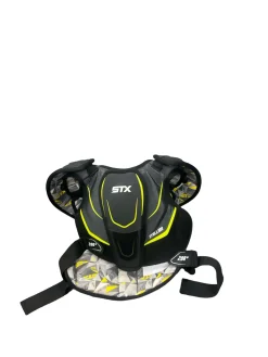 Used STX STALLION 200+ Lacrosse Shoulder Pads Black LG