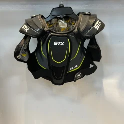 Used STX STALLION 200+ Lacrosse Shoulder Pads Black MD