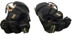 Used STX STALLION 50 Lacrosse Gloves Junior Black 12"
