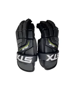Used STX STALLION 200 Lacrosse Gloves Junior Black MD