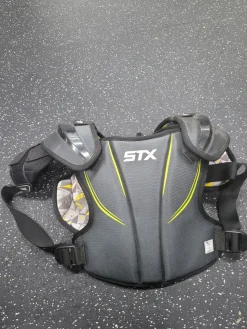 Used STX STALLION Lacrosse Shoulder Pads Grey LG