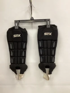 Used STX SYX SHIN GUARDS Lacrosse Shin Guards Black MD