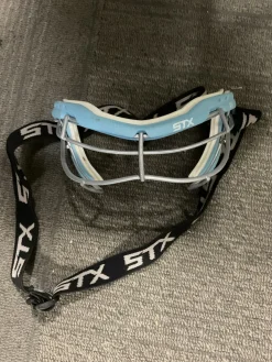 Used STX XV GOGGLES Lacrosse Facial Protect Royal Blue SM