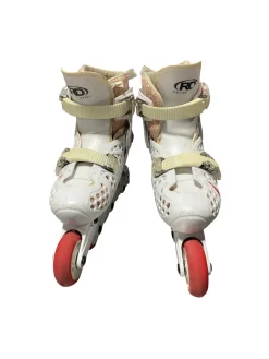 Used TRACER WHITE/RED Junior Aggressive Skates White Adjustable