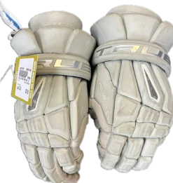 Used True FREQUENCY Lacrosse Gloves Mens Grey 12"