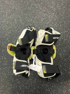 Used Under Armour ARM PADS Lacrosse Arm Pads/Guards White LG