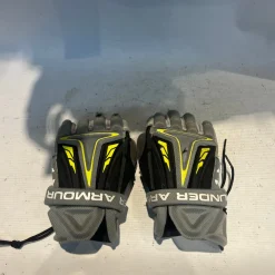 Used Under Armour GLOVES Lacrosse Gloves Junior Grey SM