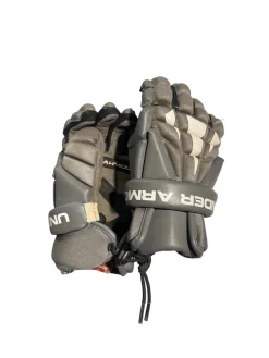 Used Under Armour GLOVES Lacrosse Gloves Junior Grey SM