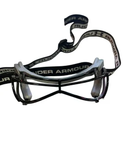 Used Under Armour GOGGLE Lacrosse Facial Protect Black Junior