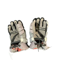 Used Under Armour Lacrosse Gloves Junior Grey 10"